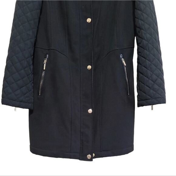 Michael Kors Women's Black Jacket Sz Petite Large - Picture 4 of 10